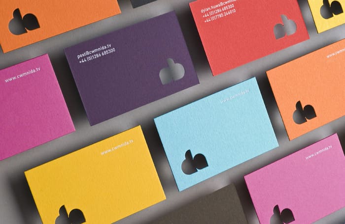 business cards diecut