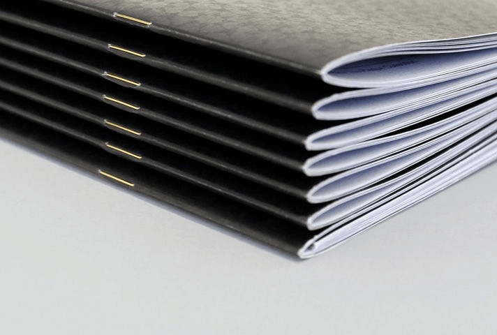 saddle stitch staple booklet